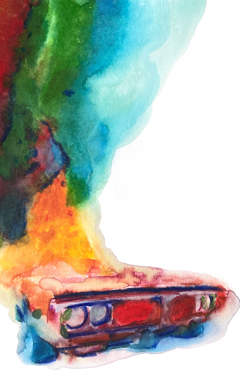 Los Angeles 90001 American Watercolor