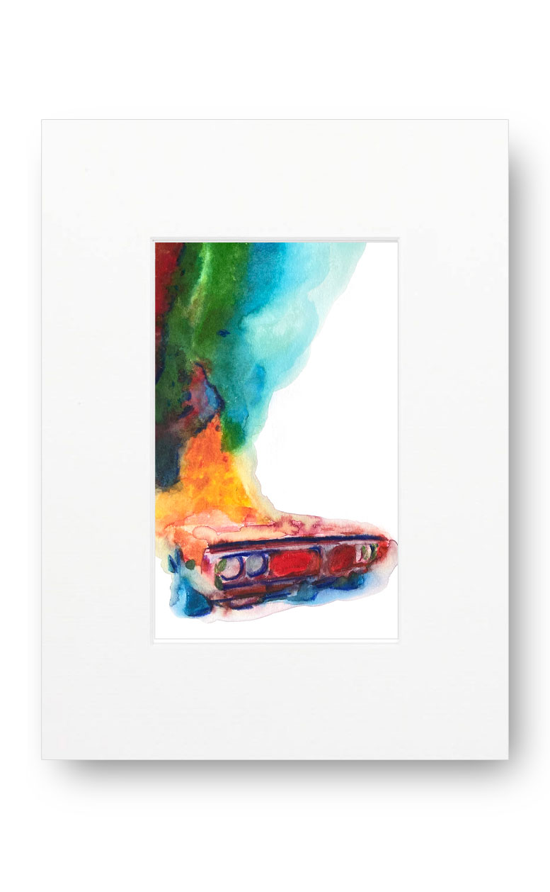 Los Angeles 90001 American Watercolor