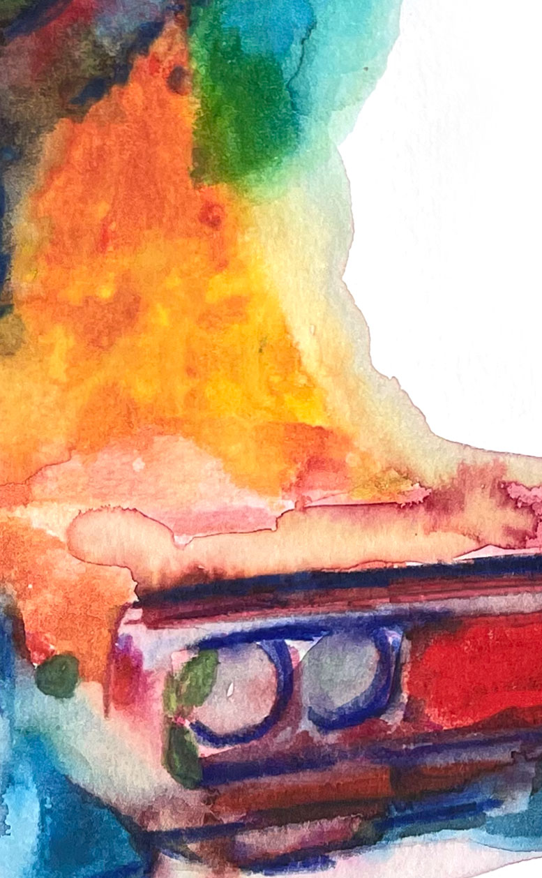 Los Angeles 90001 American Watercolor