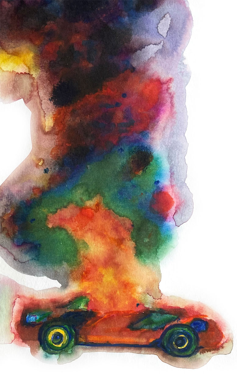 Los Angeles 90003 American Watercolor