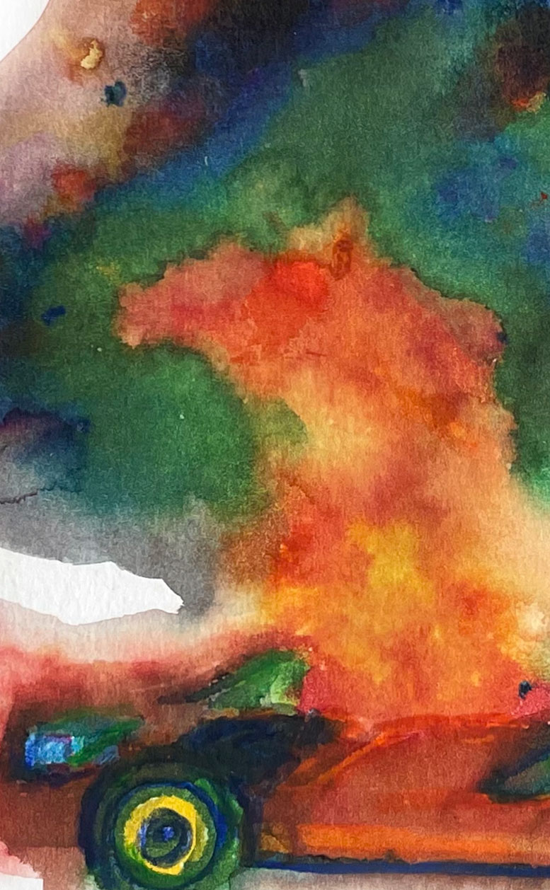 Los Angeles 90003 American Watercolor