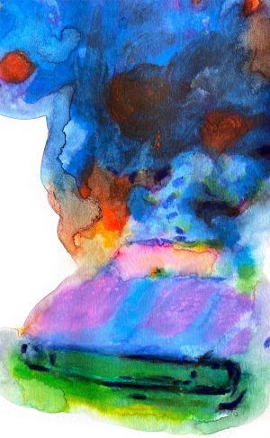 Los Angeles 90007 American Watercolor