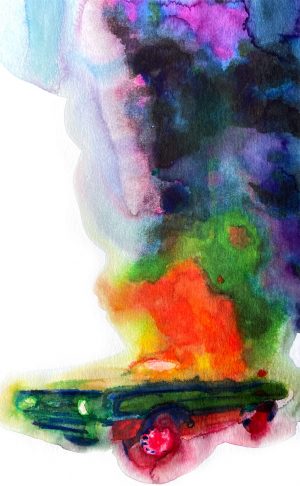 Los Angeles 90017 American Watercolor