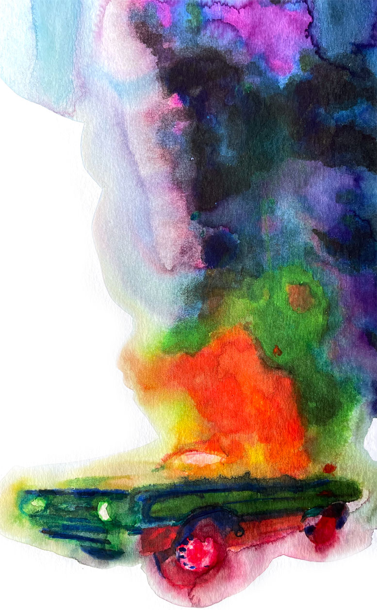 Los Angeles 90017 American Watercolor