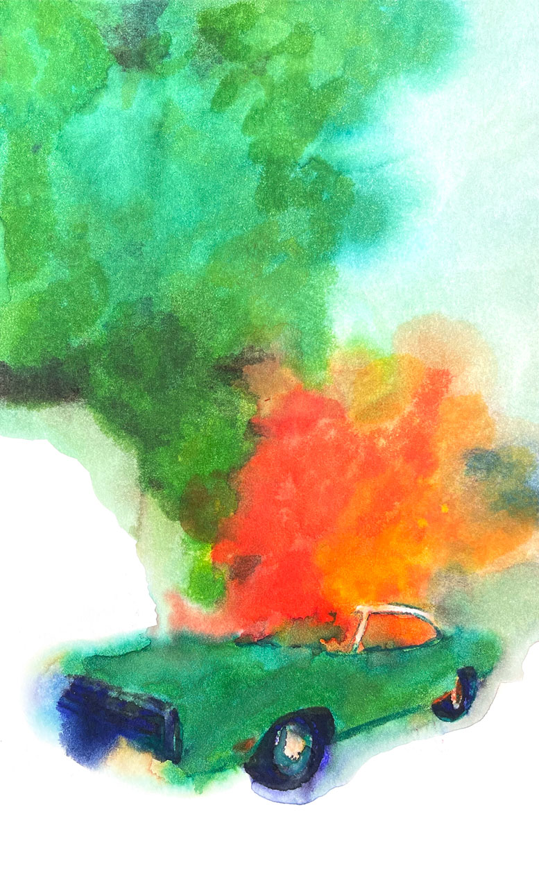 Los Angeles 90037 American Watercolor