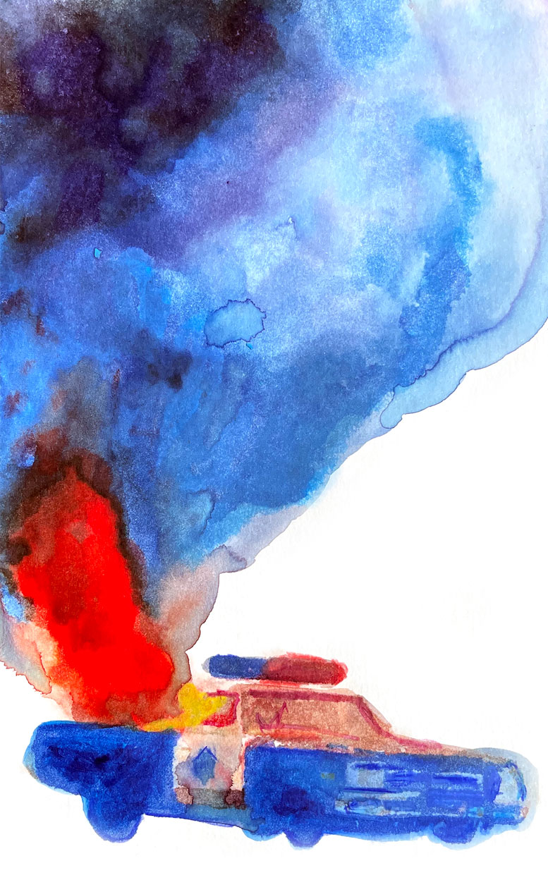 Los Angeles 90043 American Watercolor