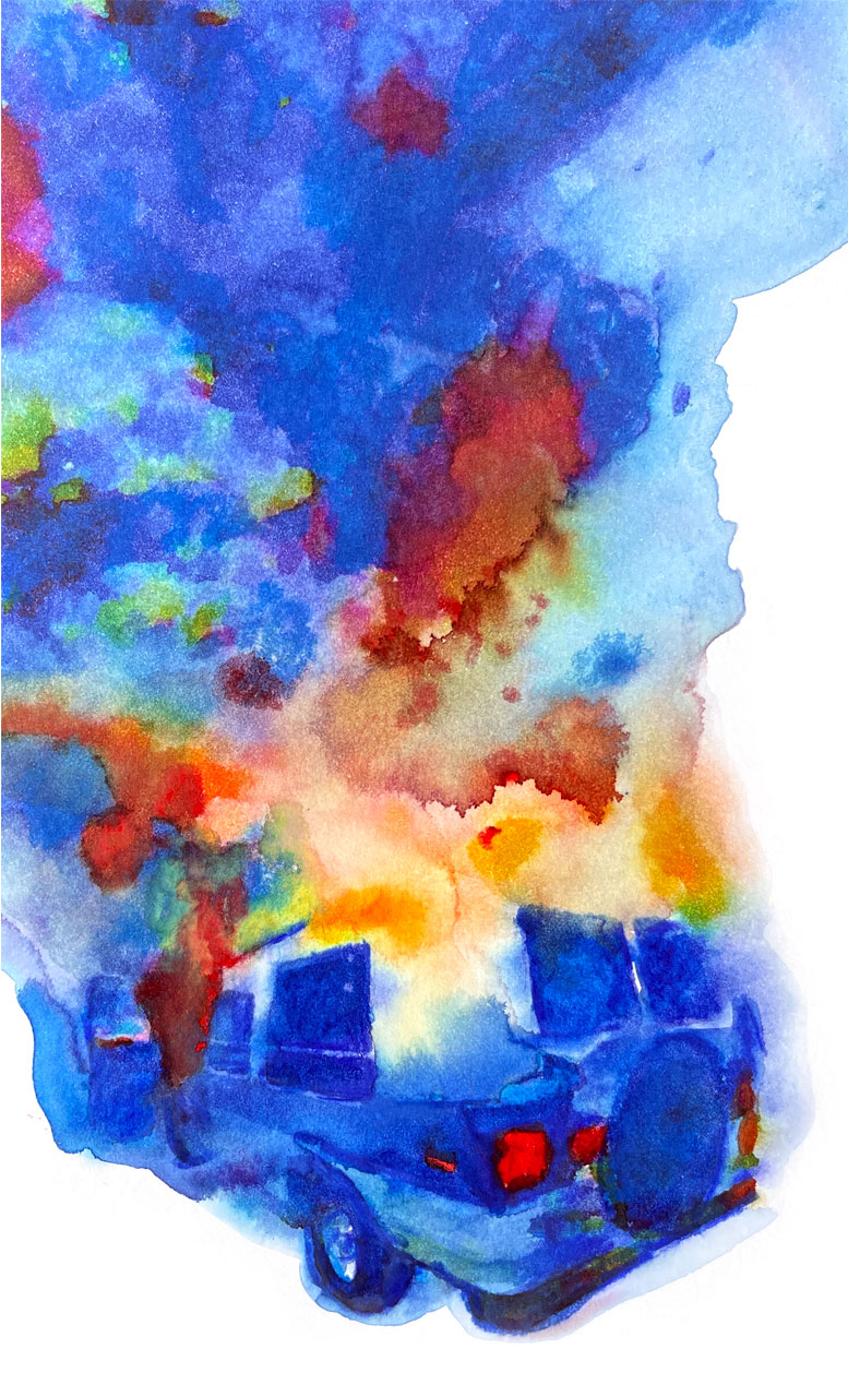 Los Angeles 90049 American Watercolor