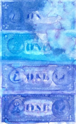Dollars Blue 03 American Watercolor
