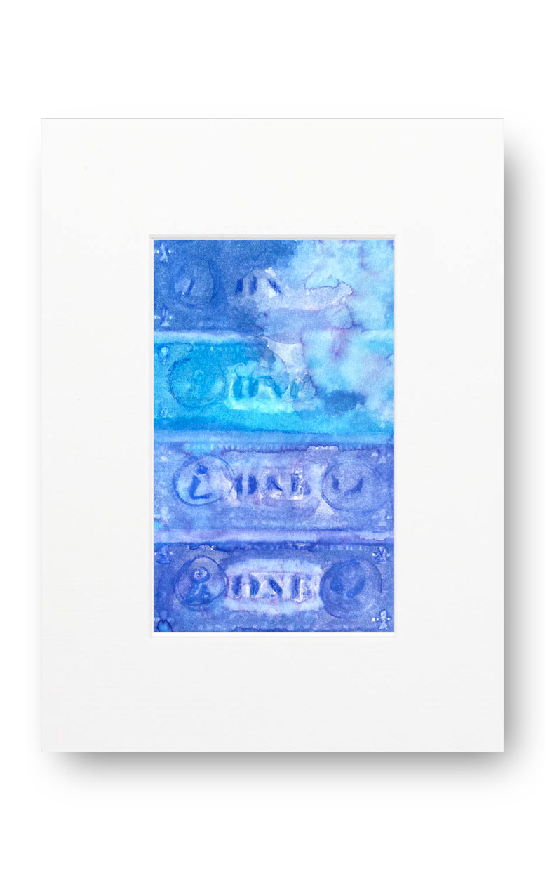 Dollars Blue 03 American Watercolor