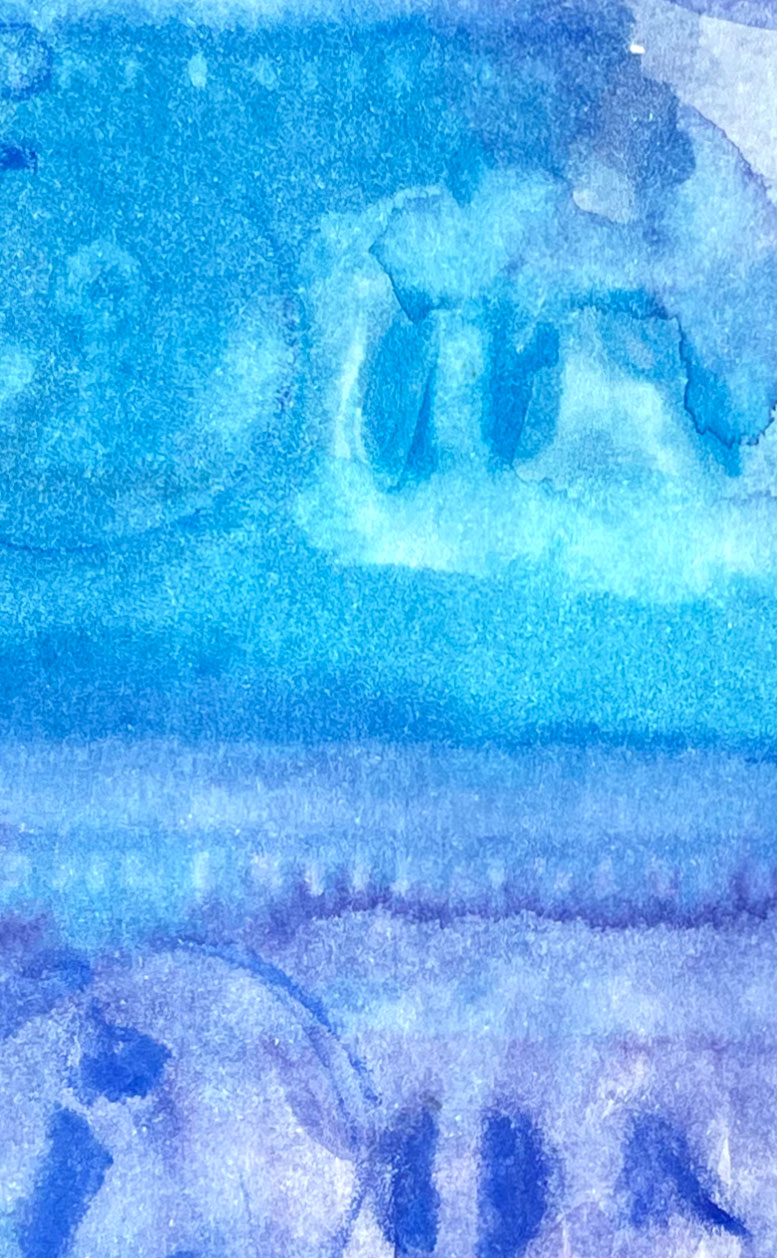 Dollars Blue 03 American Watercolor