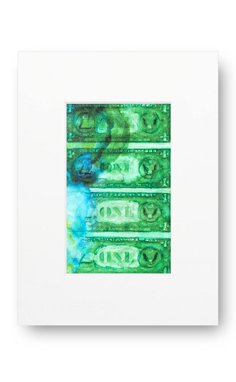 Dollars Green 01 American Watercolor
