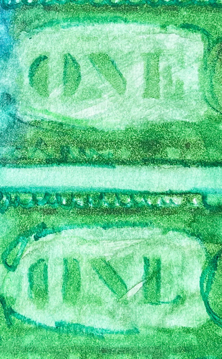 Dollars Green 01 American Watercolor