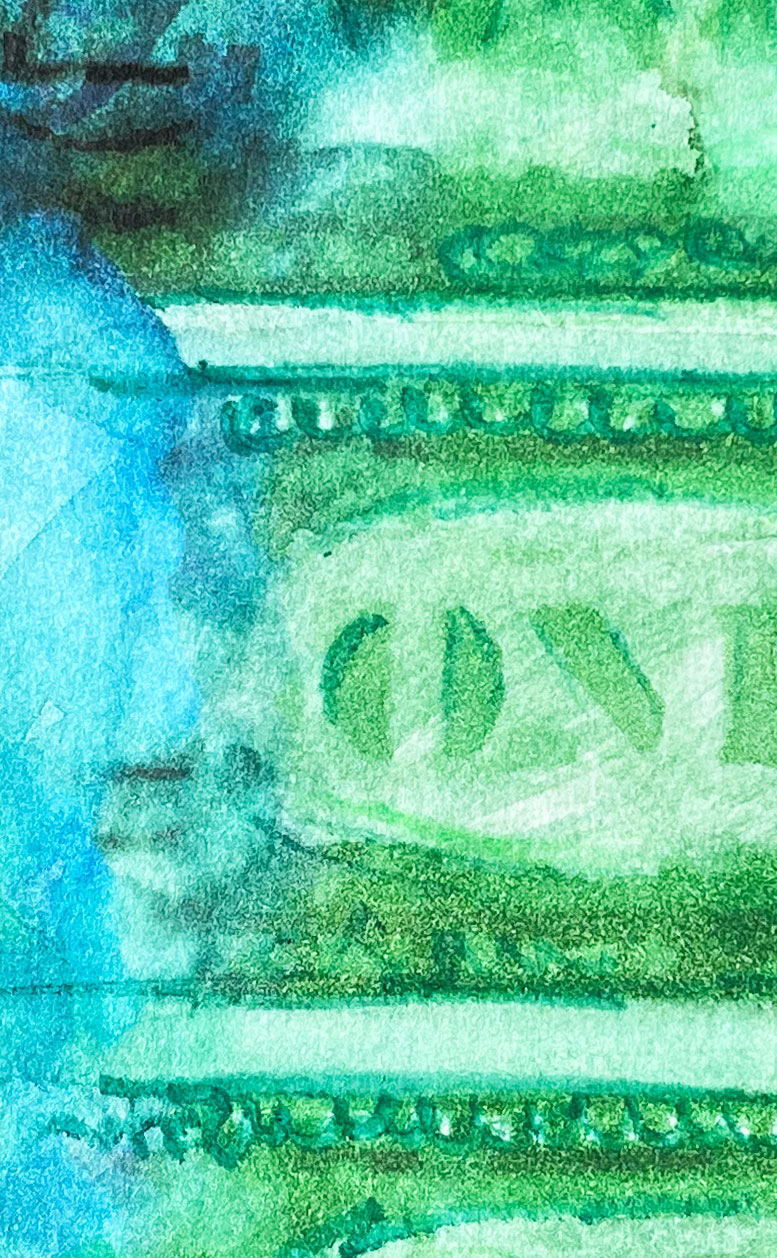 Dollars Green 01 American Watercolor
