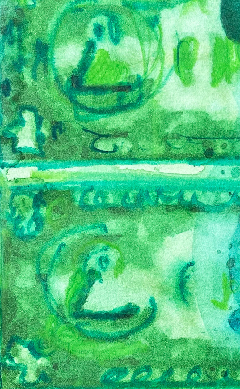 Dollars Green 02 American Watercolor
