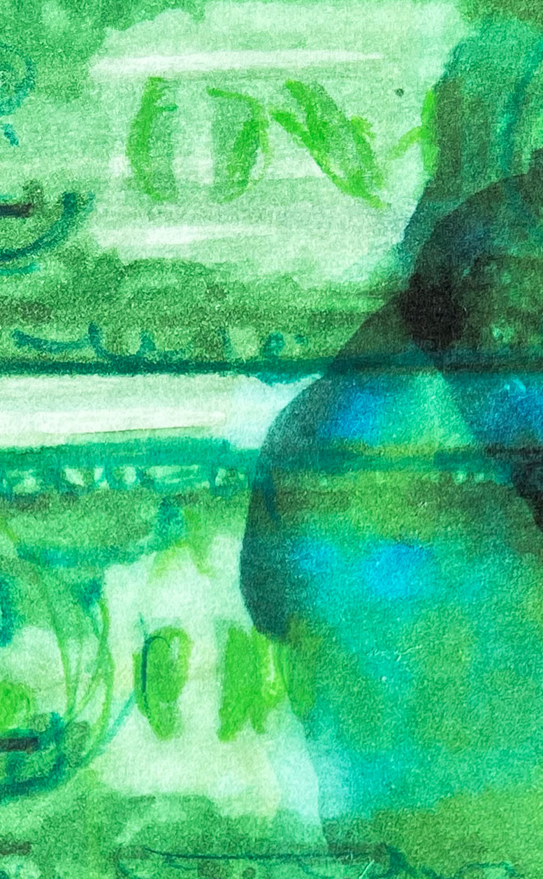 Dollars Green 02 American Watercolor