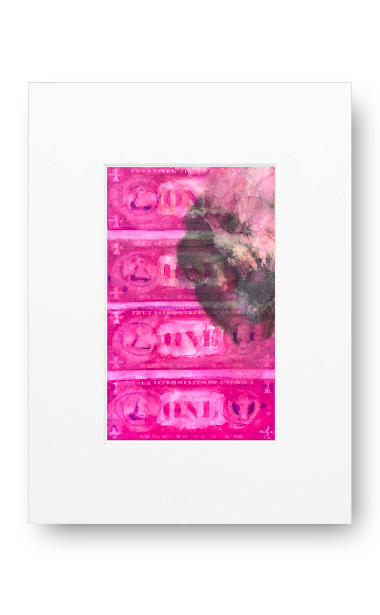 Dollars Purple 01 American Watercolor