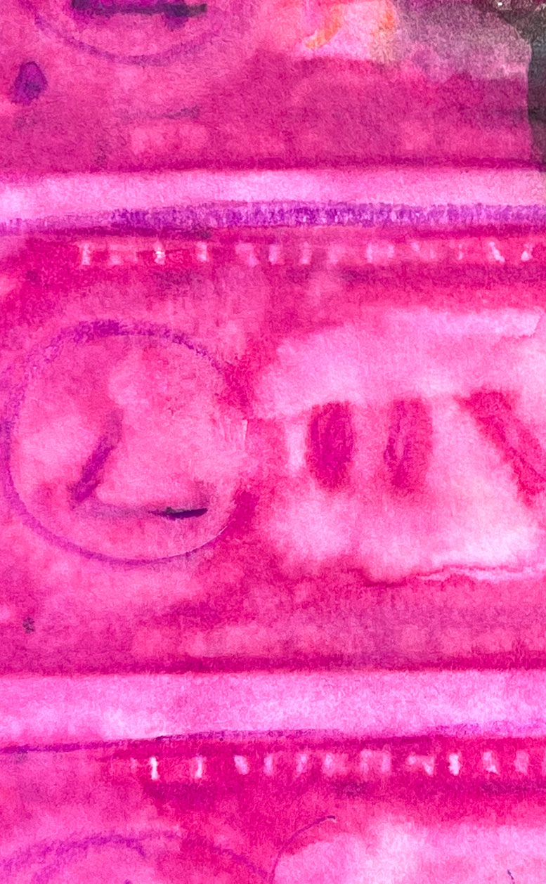 Dollars Purple 01 American Watercolor