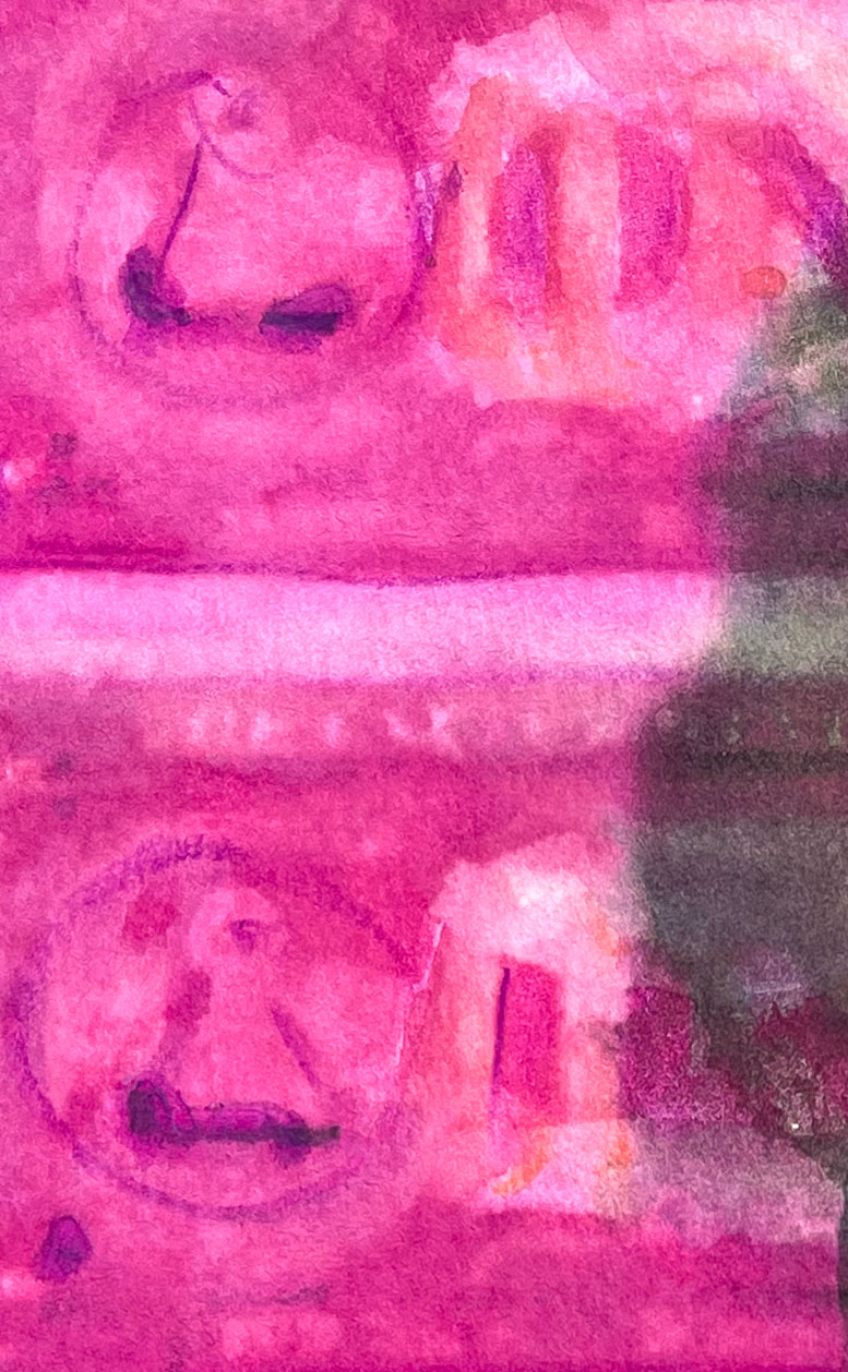 Dollars Purple 01 American Watercolor