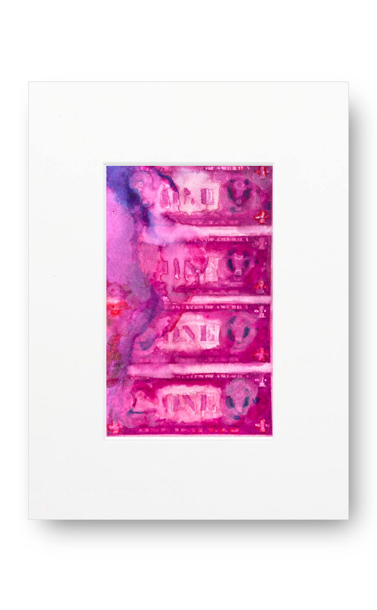 Dollars Purple 02 American Watercolor