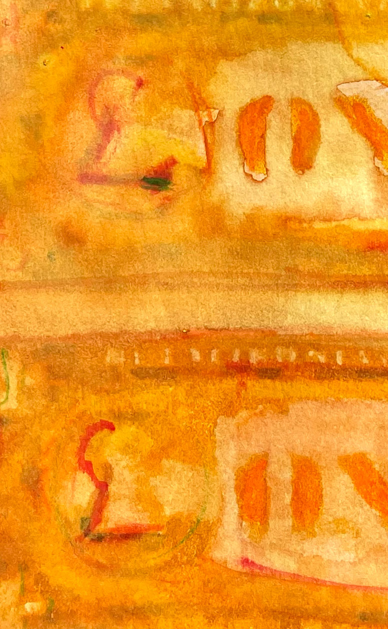 Dollars Yellow 01 American Watercolor