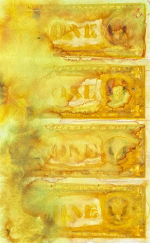 Dollars Yellow 02 American Watercolor