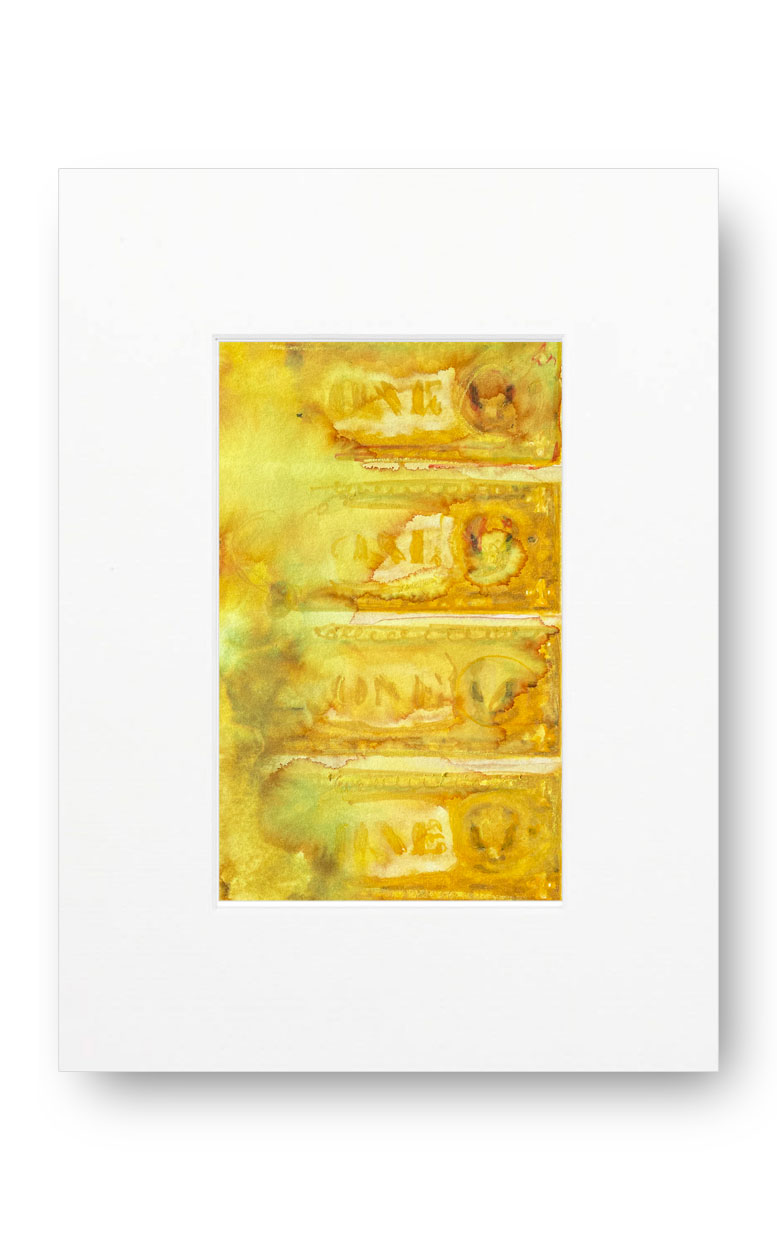 Dollars Yellow 02 American Watercolor