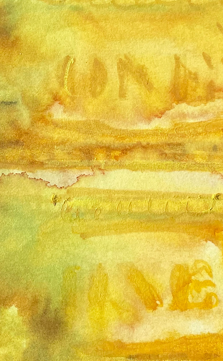 Dollars Yellow 02 American Watercolor