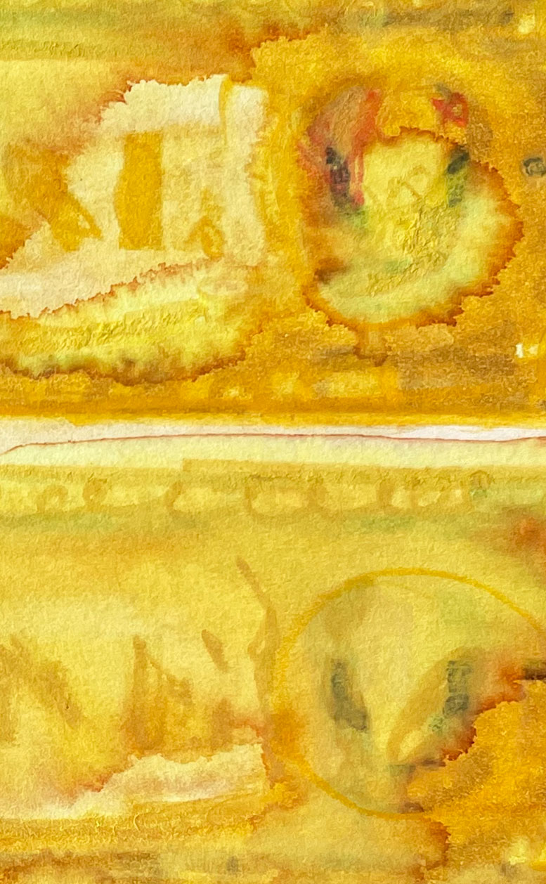 Dollars Yellow 02 American Watercolor