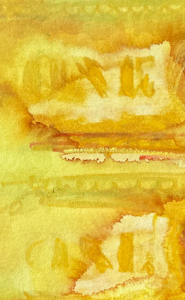 Dollars Yellow 02 American Watercolor