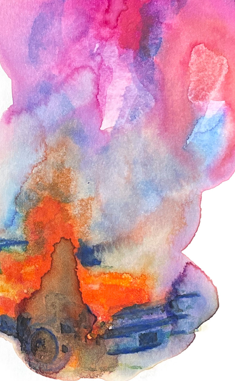 Los Angeles 90077 American Watercolor