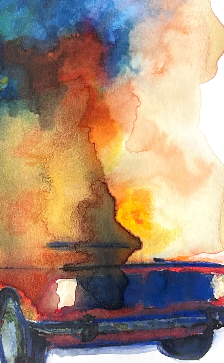 Los Angeles 90083 American Watercolor