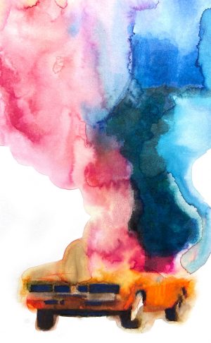 Los Angeles 90095 American Watercolor