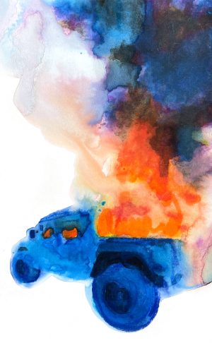 Los Angeles 90105 American Watercolor